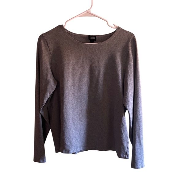 Eileen Fisher Tops - Vintage Eileen Fisher Gray Long Sleeve Top Minimalist Normcore
